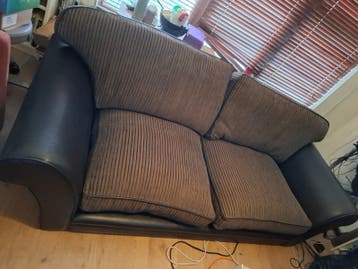 Comfortabele leren bank