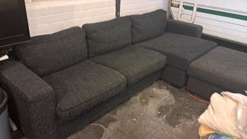 Grote Hoekbank met Voetenbank - 300x230 cm