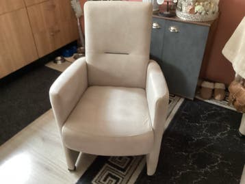 Zes Comfortabele fauteuil - Crèmekleurig