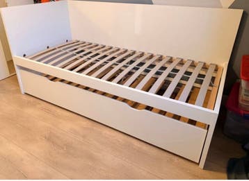 Ikea Odda bed met onderschuifbed - Wit - goed lezen