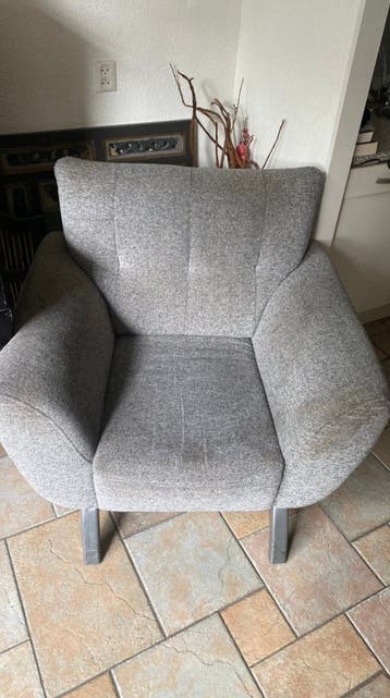 Gratis - grijze brede (100cm) stoel