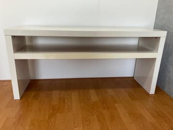 Witte console/tv-meubel met opbergvak