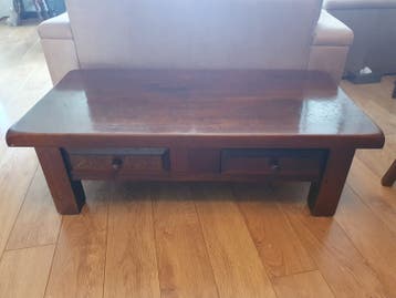 Mooie eiken salontafel
