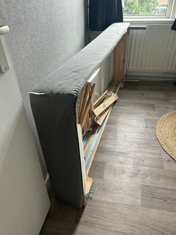 Bedonderstellen 2x 80x200 cm met zilverkleurige poten
