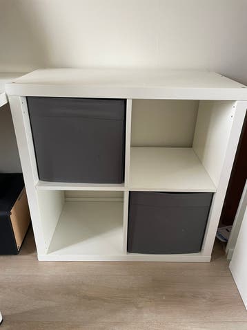 Ikea kallax kast wit - 2x2
