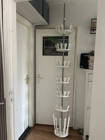 Schoenen opberg paal