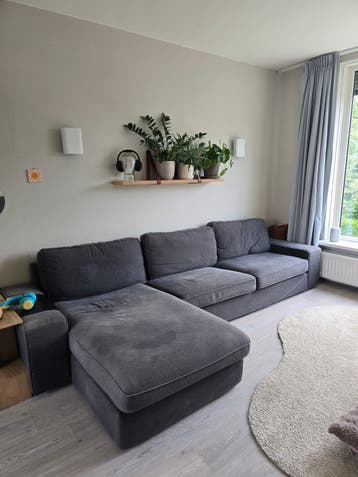 Gratis op te halen: Grote gebruikte hoekbank (3.10m)