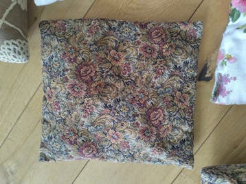 Set van 5 sierkussens met bloemenprint