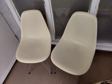 2 balkonstoelen wit
