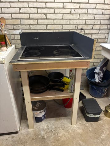 Gratis Bosch 4-pits kookplaat - tijdelijke keuken