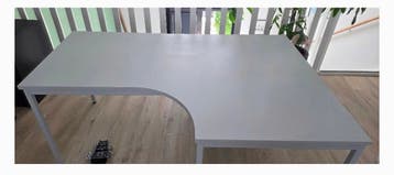 GRATIS Hoekbureau 120x180 cm metalen frame kunststof blad