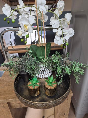 Gratis  dienblad en bloemen