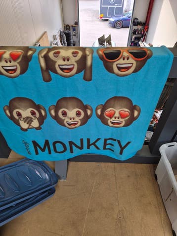 Monkey fleecedeken