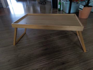IKEA Bedienblad van bamboe, opvouwbaar