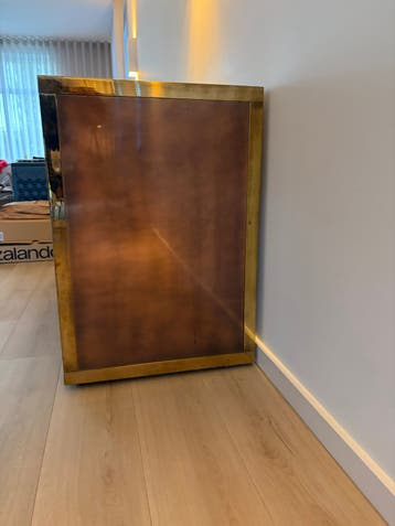 Vintage messing en koperen kast/dressoir