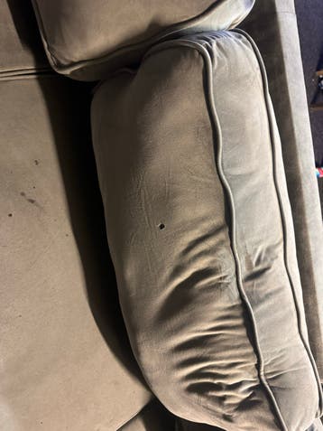 Gratis Grote hoekbank met chaise longue - Gebruikt