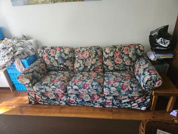 Bloemenprint 3-zitsbank - Comfortabel en stijlvol