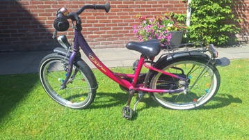 18 inch kinderfiets - Paars/Roze