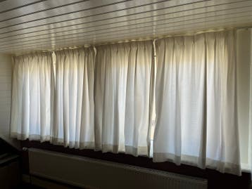 Gratis Gordijnen, 4 stuks 90cm breed 130 cm hoog