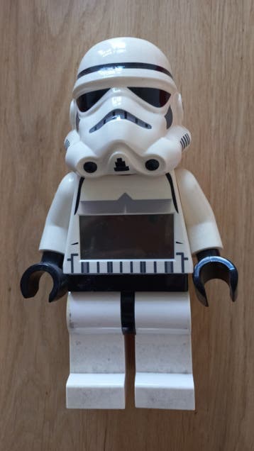Leuke LEGO Star Wars Stormtrooper wekker (verkleurd)