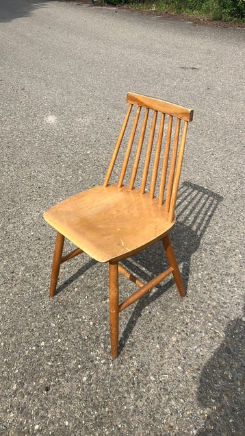 Vintage ikea spijltjes stoel gratis
