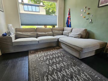 Grote hoekbank met chaise longue