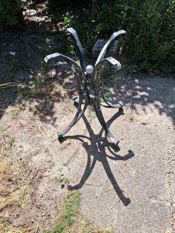 Onderstel met zwaar marmeren tafelblad 54x86x3cm