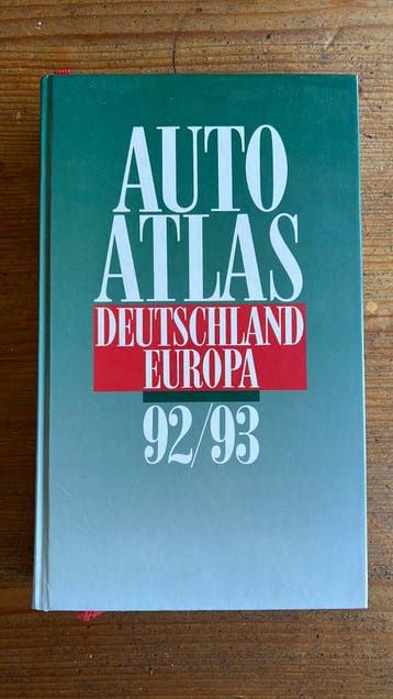 Auto atlas Duitsland/Europa