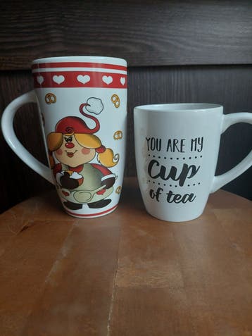 Leuke mokken set: 'You are my cup of tea' en grote mok