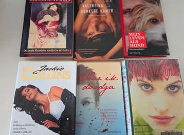 2 shoppers vol boeken: Kluun, Verhoef, King, Goldsmith e.v.a