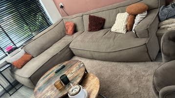Gratis Hoekbank / Loungebank - taupe