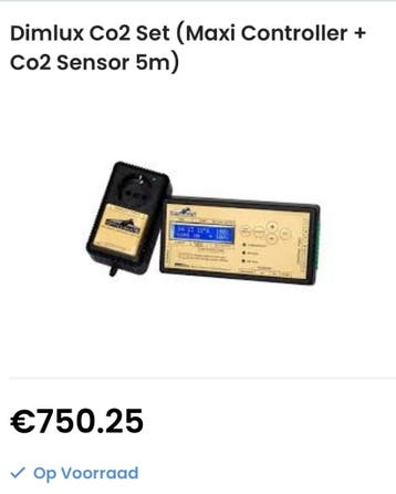 dimlux co2 set. Compleet