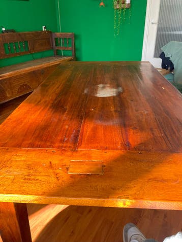 Prachtige Eettafel Mahonie (met plek in het midden)