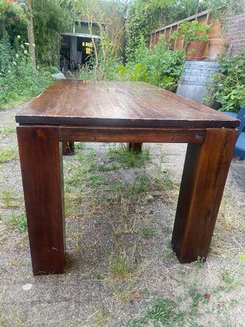 Gratis eettafel teak