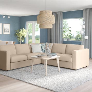 Gratis: hoes hoekbank Ikea Vimle beige