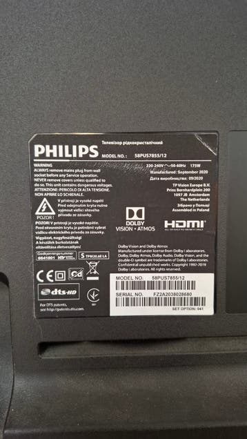 Kapot: Philips 58PUS7855/12 4K UHD Smart TV