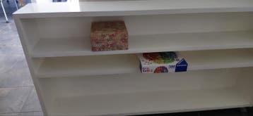 boekenkast,roomdivider MDF WIT