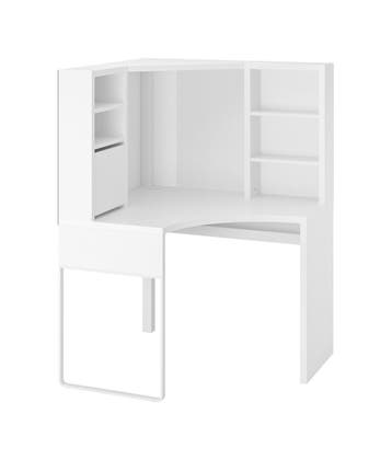 IKEA Micke hoekbureau met opbergruimte - wit