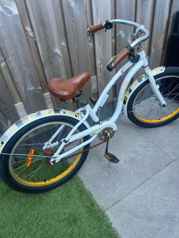 Miracle kinderfiets 15 inch - Wit/Geel