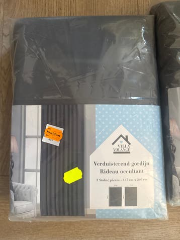 2 stuks Villa Volance Verduisterend Gordijn - Grijs