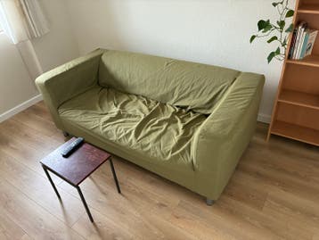 Gratis afhalen op 5 juli 2-zitsbank - Olijfgroen