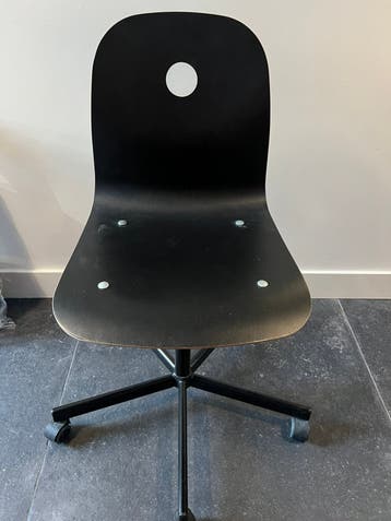 Zwarte bureaustoel