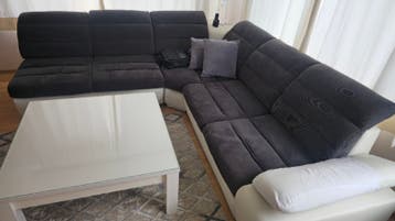Comfortabele Hoekbank met Slaapfunctie en Opbergruimte