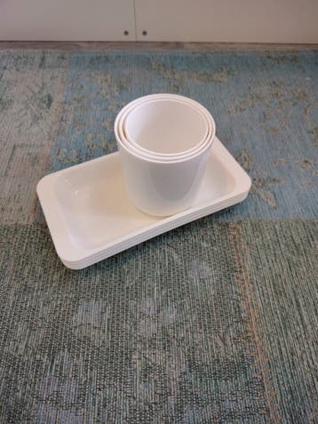 Camping bakjes en bekers