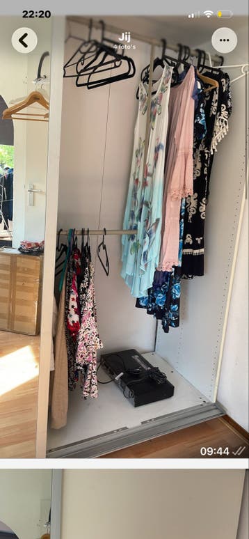 Ikea kast wit 2x2m met deur en spiegel - Gratis ophalen