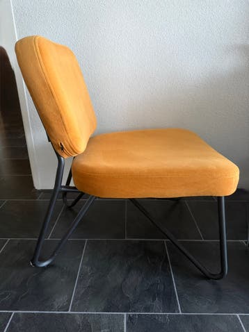 Bronx71, Velvet Fauteuil Julia, Okergeel