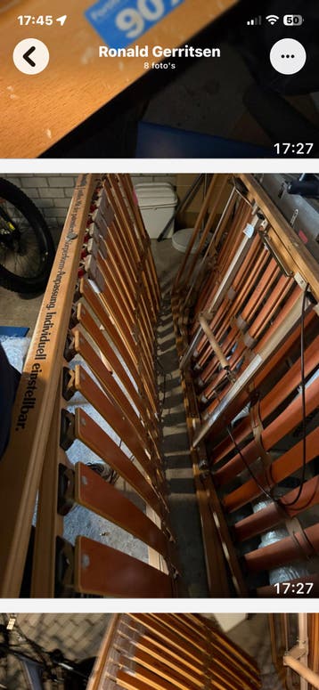 Gratis lattenbodem 90x210 met onderstel