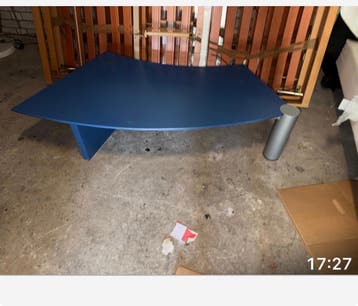 GRATIS: Unieke salontafel- Modern Design/ kobaltblauw