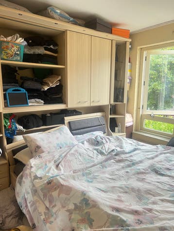 Complete slaapkamer met bed (160x200) en kasten