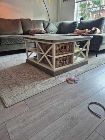 Mooie hardhouten salontafel - opknapper